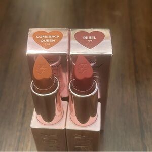 NEW Too Faced cream lipstick set of 2 NIB lipsticks